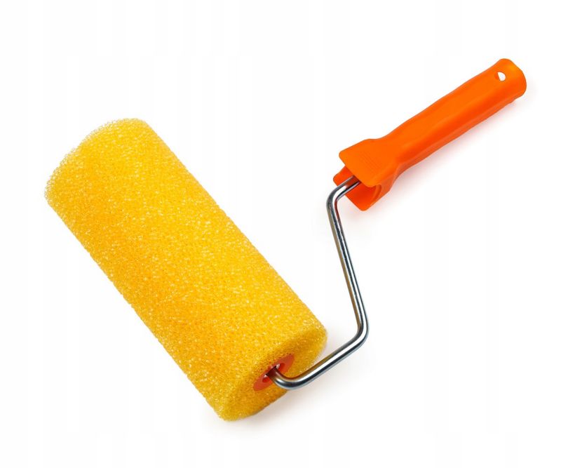 Wałek malarski Polax gąbkowy strukturalny z uchwytem 18 cm 1szt.
