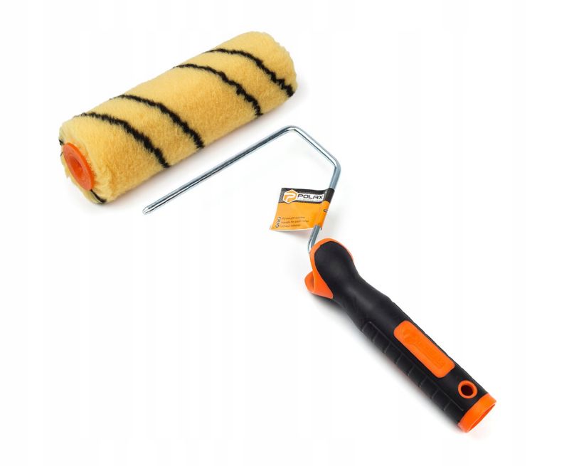 Wałek malarski Polax PREMIUM zapas Orange 15cm 30mm Rączka do wałka 6x150mm 1 szt.