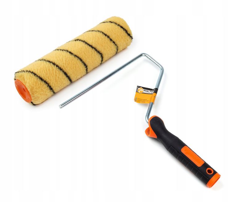 Wałek malarski Polax PREMIUM zapas Orange 25cm 48mm Rączka do wałka 8x180mm 1 szt.