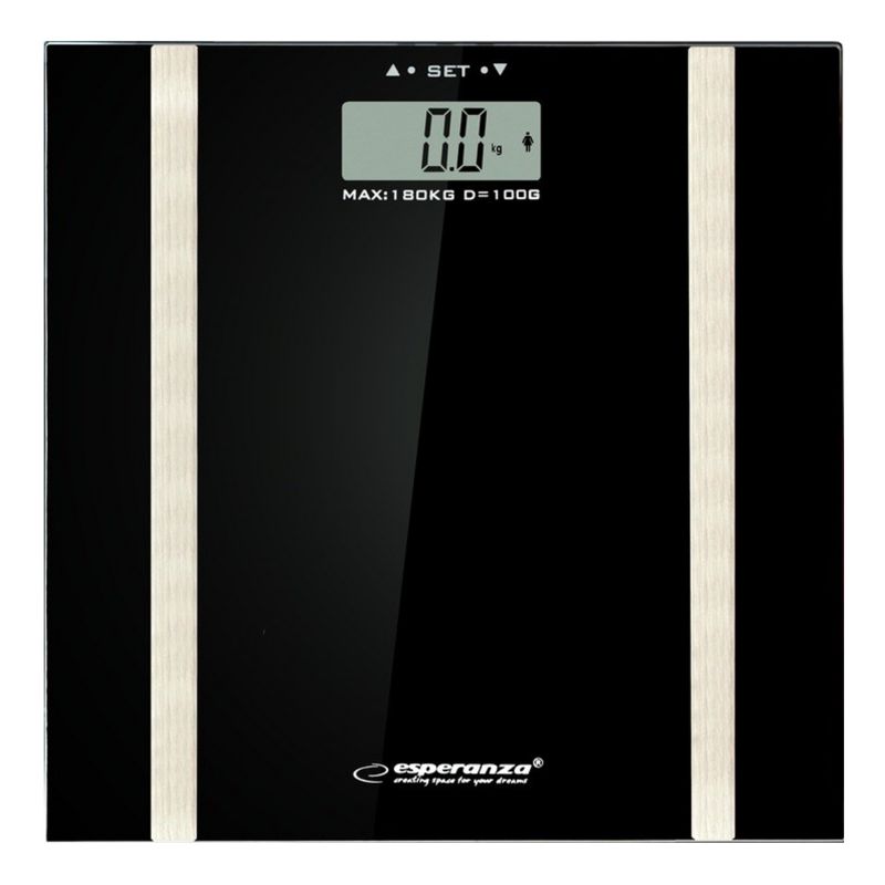 Waga łazienkowa Esperanza SAMBA EBS018K 180 kg szkło hartowane 30x30 cm 1 szt.
