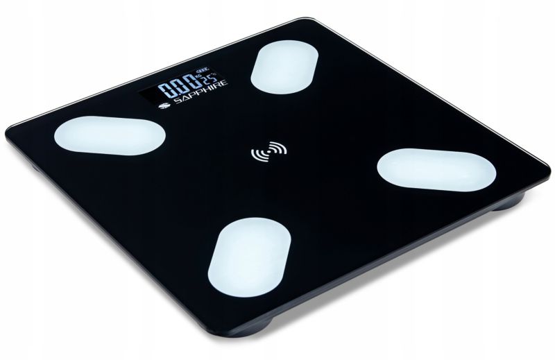 Waga łazienkowa Sapphire SH-100S elektroniczna, bluetooth, czarna 1 szt.