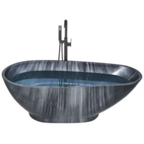 Wanna 170 x 80 cm efekt marmuru czarna Rioja 1 szt.