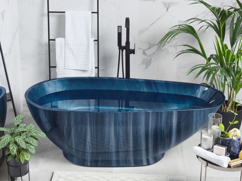 Wanna 170 x 80 cm efekt marmuru granatowa Rioja 1 szt.