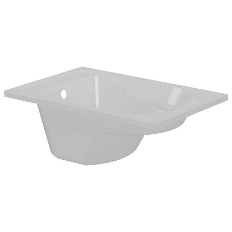 Wanna akrylowa GoodHome Cavally 105 x 70 cm biała