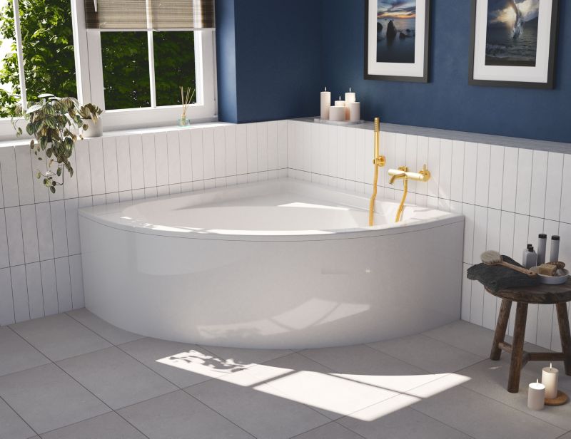 Wanna akrylowa GoodHome Cavally 140 x 140 cm narożna