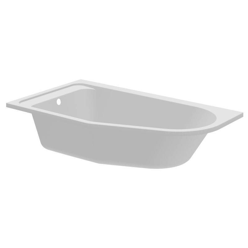 Wanna akrylowa GoodHome Cavally 160 x 90 cm lewa asymetryczna
