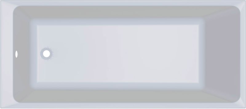 Wanna akrylowa GoodHome Teesta 170 x 75 cm biała