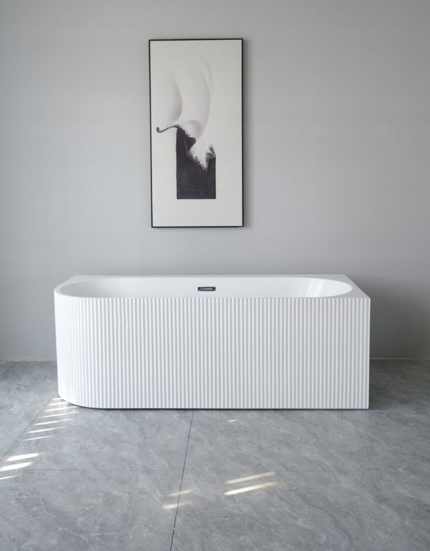 Wanna Corciano Wolnostojąca Prążki Przyścienna Narożna 160 x 75cm Pula Różne Korki 1szt.