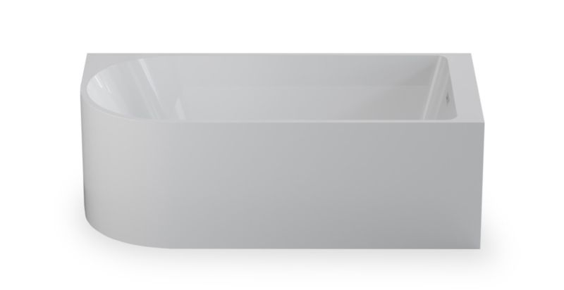 Wanna Corciano wolnostojąca przyścienna NAROŻNA PORTO PRAWA 150 x 75 cm biała system przelewowy RÓŻNE KORKI 1szt.