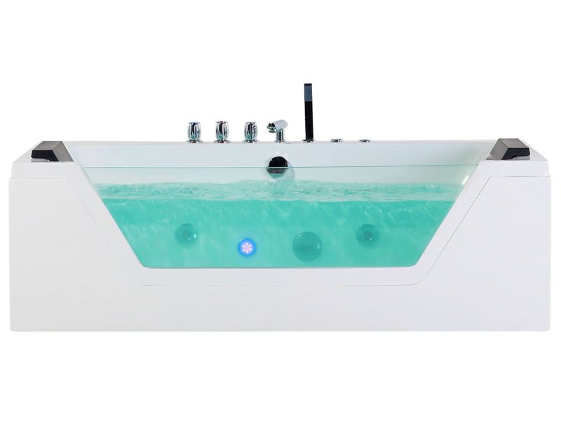 Wanna LED z hydromasażem 153 cm biała Samana 1 szt.