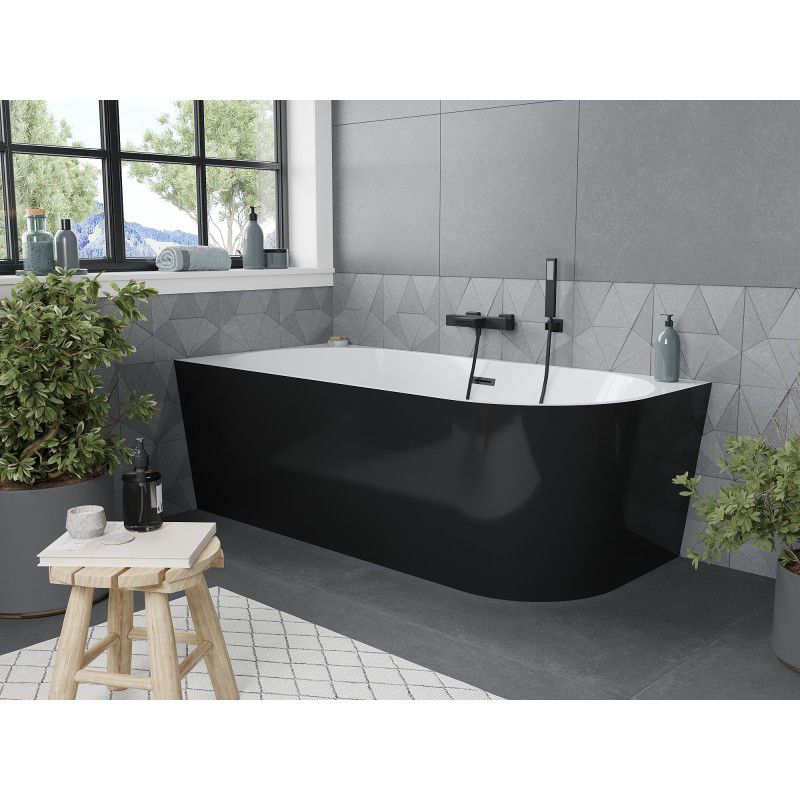 Wanna narożna Mexen Mia biała czarna 170x80 cm  52691708075L-70 1 szt.