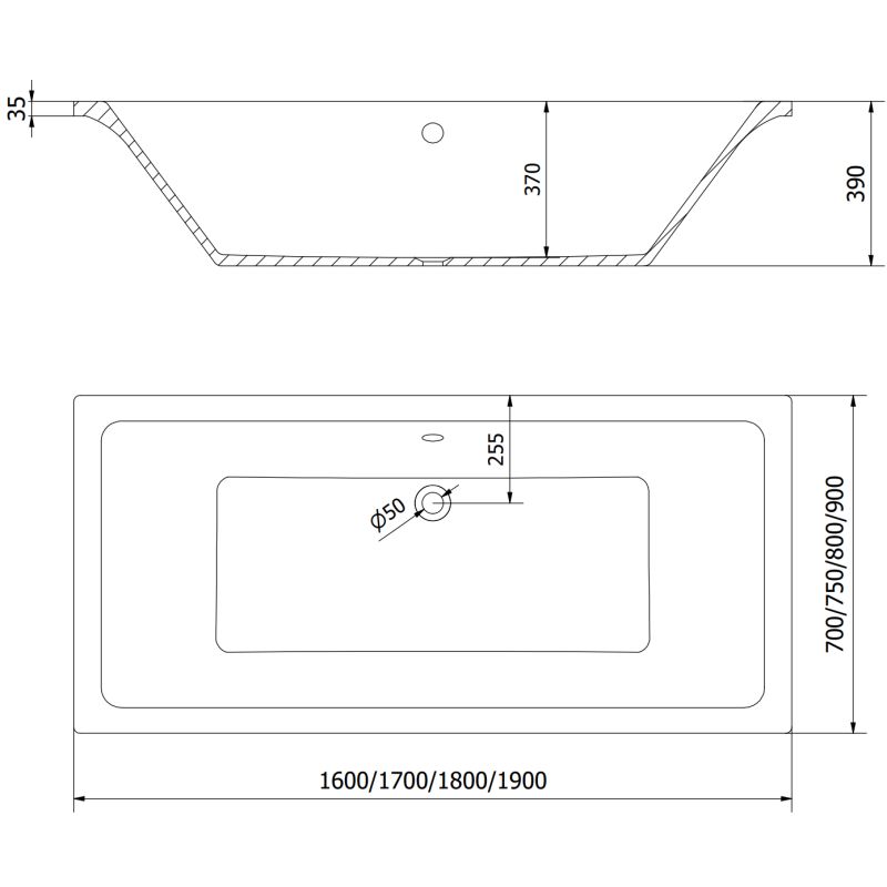 Wanna prostokątna Mexen Cube 180 x 80 cm z obudową i parawanem 1-skrzydłowym 70 cm czarny wzór fix 1 szt.