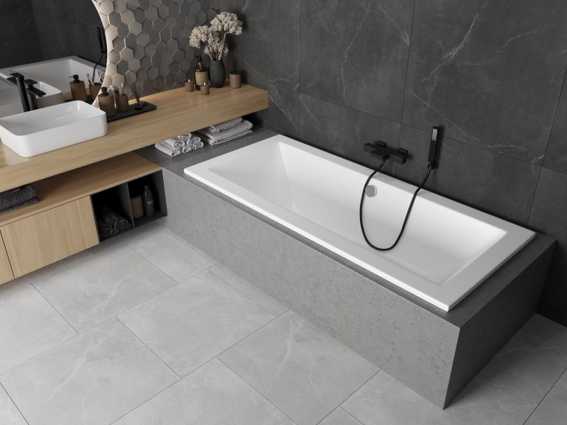 Wanna prostokątna Mexen Cube biała 180x80 cm  550518080001 szt.