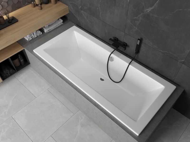 Wanna prostokątna Mexen Cube biała 180x80 cm  550518080001 szt.