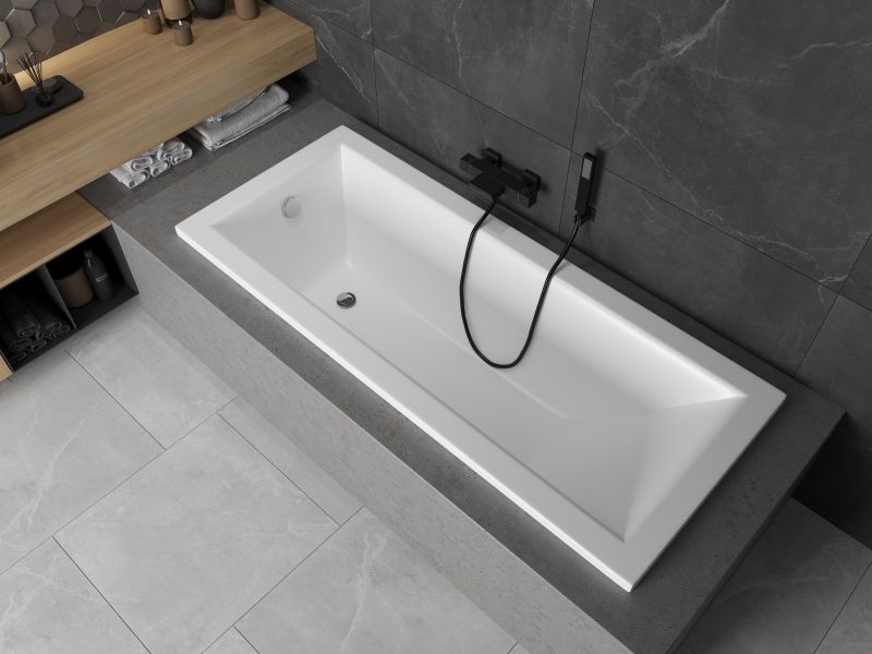 Wanna prostokątna Mexen Cubik biała 150 x 70 cm  550315070001 szt.