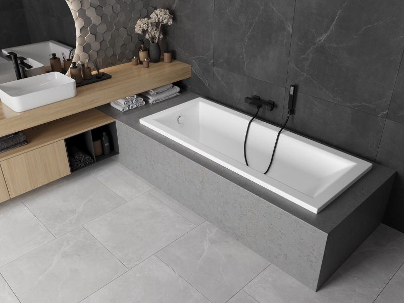 Wanna prostokątna Mexen Cubik biała 180x80 cm  550318080001 szt.