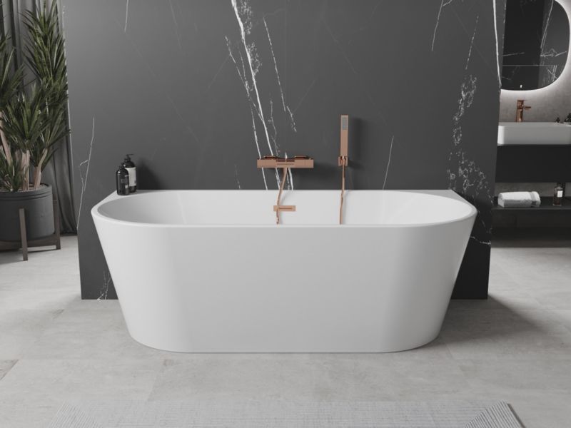 Wanna przyścienna Mexen Oval biała 160 x 80 cm  52671608000-601 szt.