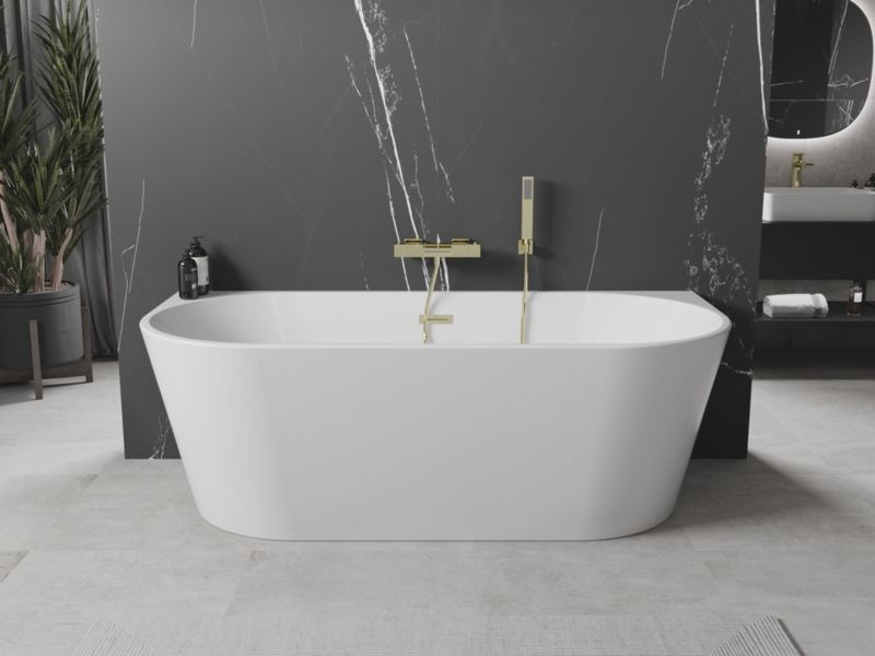 Wanna przyścienna Mexen Oval biała 160x80 cm  52671608000-501 szt.