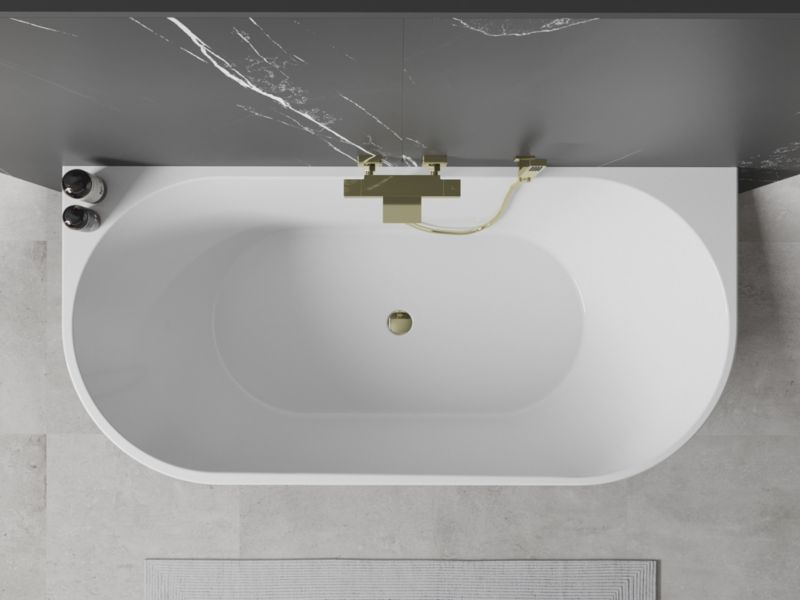 Wanna przyścienna Mexen Oval biała 160x80 cm  52671608000-501 szt.