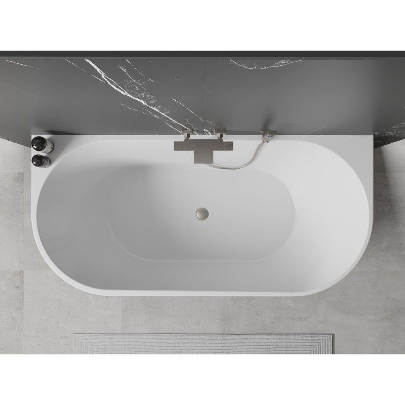 Wanna przyścienna Mexen Oval biała czarna 180x80 cm 1 szt.