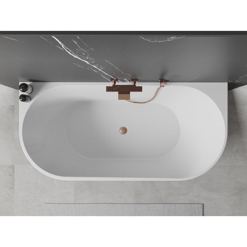 Wanna przyścienna Mexen Oval biały czarny 170x80 cm  52671708075-65 1 szt.
