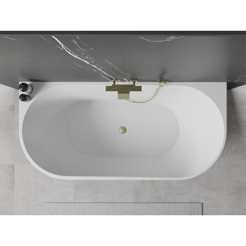 Wanna przyścienna Mexen Oval biały czarny 180x80 cm  52671808075-55 1 szt.