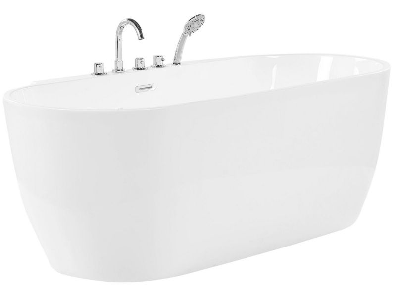 Wanna wolnostojąca 170 x 80 cm biała Rotso 1 szt.