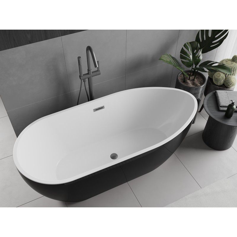 Wanna wolnostojąca Mexen Eos biały czarny 150x75 cm  52471507575-66 1 szt.