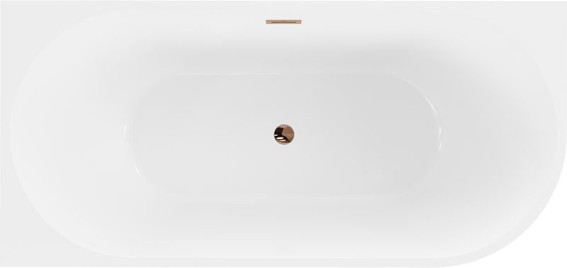 Wanna wolnostojąca Mexen Mia biała 180x80 cm lewa 1 szt.