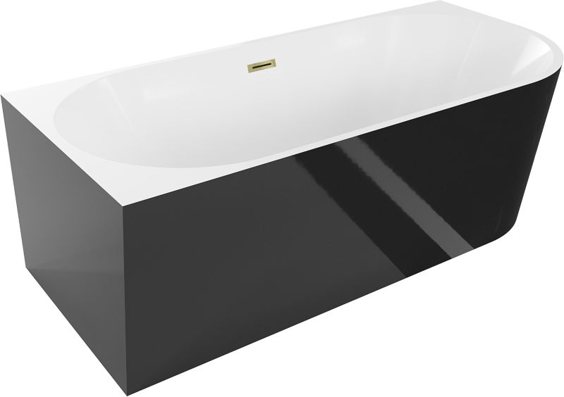 Wanna wolnostojąca Mexen Mia biało-czarna 160x80 cm  52691608075L-501 szt.