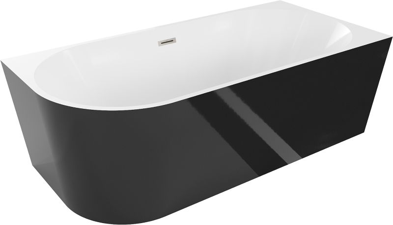 Wanna wolnostojąca Mexen Mia biało-czarna 180x80 cm 1 szt.