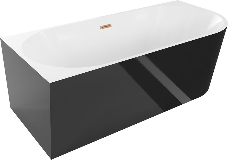Wanna wolnostojąca Mexen Mia biało-czarna 180x80 cm  52691808075L-65 1 szt.