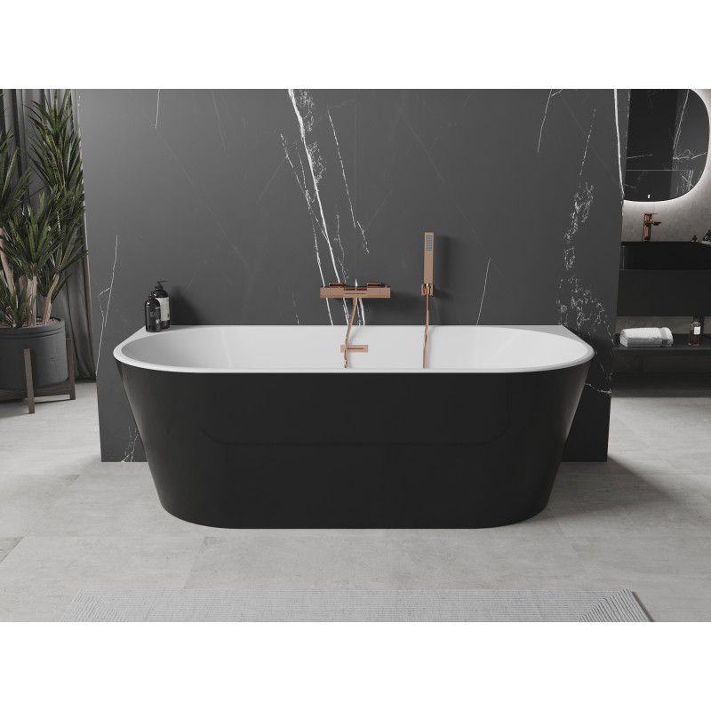 Wanna wolnostojąca Mexen Oval biała czarna 160x80 cm 1 szt.