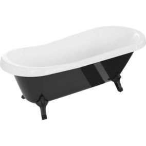 Wanna wolnostojąca Mexen Retro biały czarny 170x75 cm  53251707575-70 1 szt.