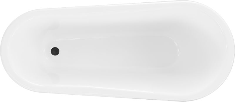 Wanna wolnostojąca Mexen Retro biały czarny 170x75 cm  53251707575-70 1 szt.