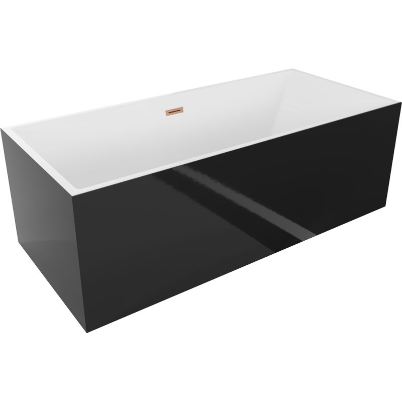 Wanna wolnostojąca Mexen Vigo biała czarna 178,5x80 cm  51251788075-65 1 szt.
