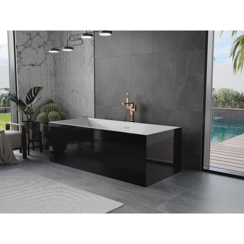 Wanna wolnostojąca Mexen Vigo biała czarna 178,5x80 cm  51251788075-65 1 szt.