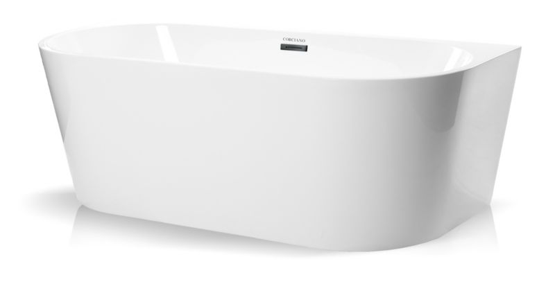 Wanna wolnostojaca Corciano Corsica 150x75cm z dodatkami w kolorze stali szczotkowanej 1szt.