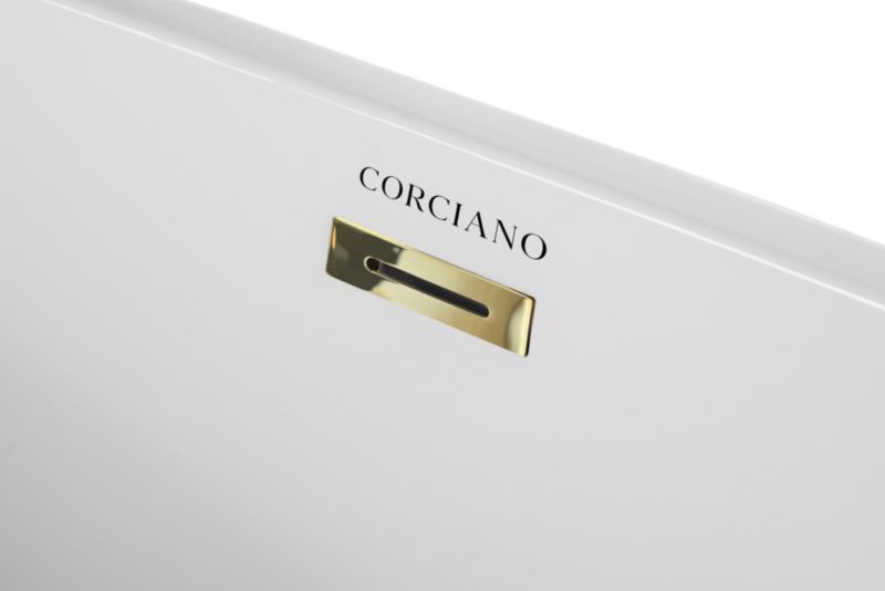 Wanna wolnostojaca Corciano Corsica 150x75cm ze złotymi dodatkami 1szt.