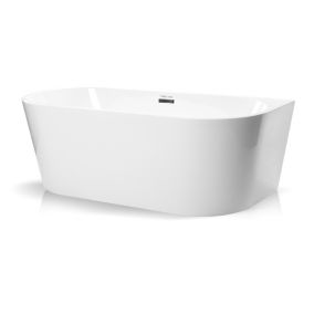 Wanna wolnostojaca Corciano Pari 150x75cm z dodatkami w kolorze stali szczotkowanej 1szt.