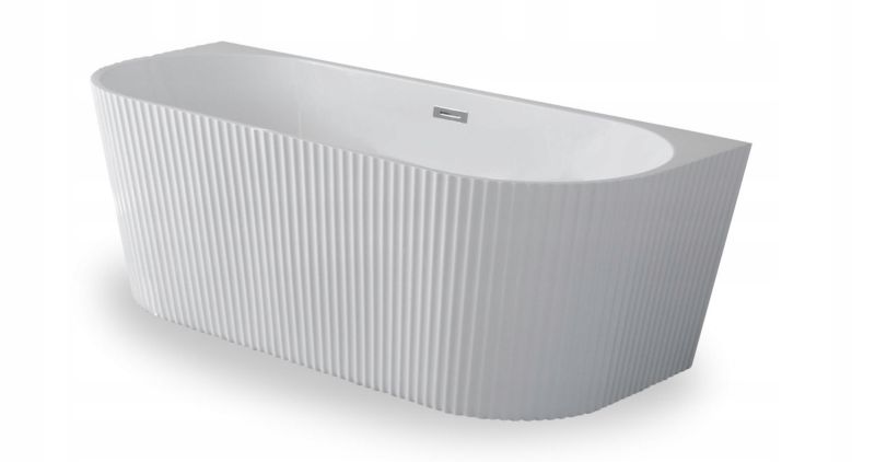 Wanna wolnostojaca Corciano Pari 170x75cm Prążkowana Ryflowana Różne Kolory Korków 1szt.