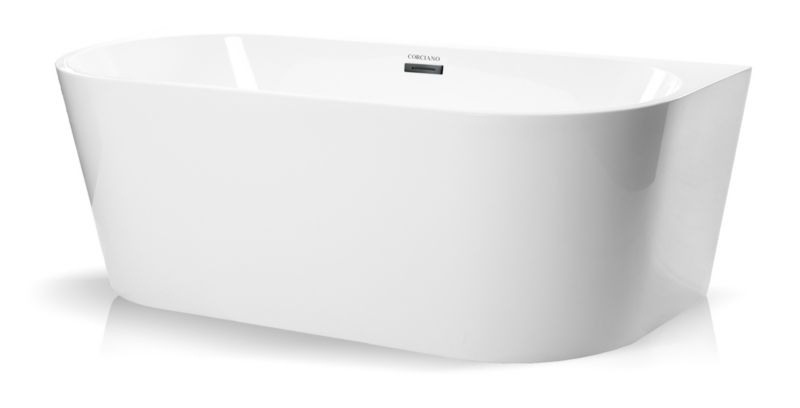 Wanna wolnostojaca Corciano Pari 170x80cm z dodatkami w kolorze stali szczotkowanej 1szt.