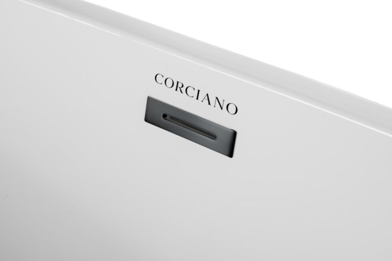 Wanna wolnostojaca Corciano Pari 170x80cm z dodatkami w kolorze stali szczotkowanej 1szt.