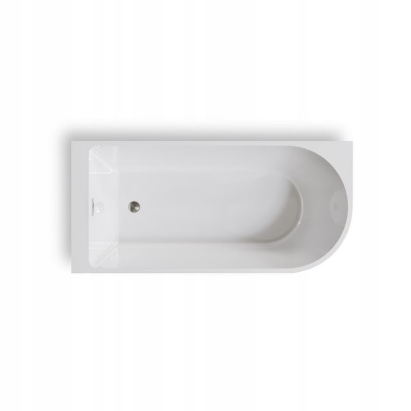 Wanna wolnostojaca Corciano Porto 170 x 80 x 58 cm ze srebrnymi dodatkami 1szt.