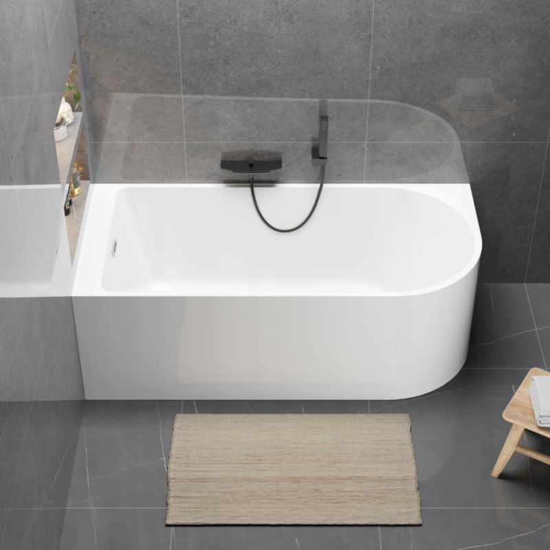 Wanna wolnostojaca Corciano Porto 170 x 80 x 58 cm ze srebrnymi dodatkami 1szt.