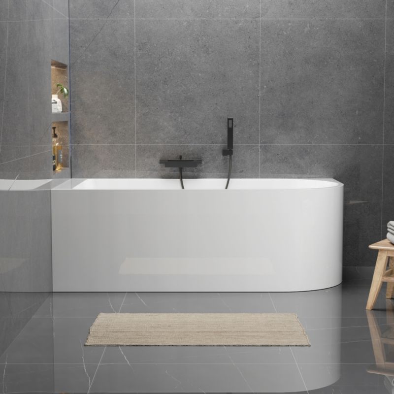 Wanna wolnostojaca Corciano Porto 170 x 80 x 58 cm ze srebrnymi dodatkami 1szt.
