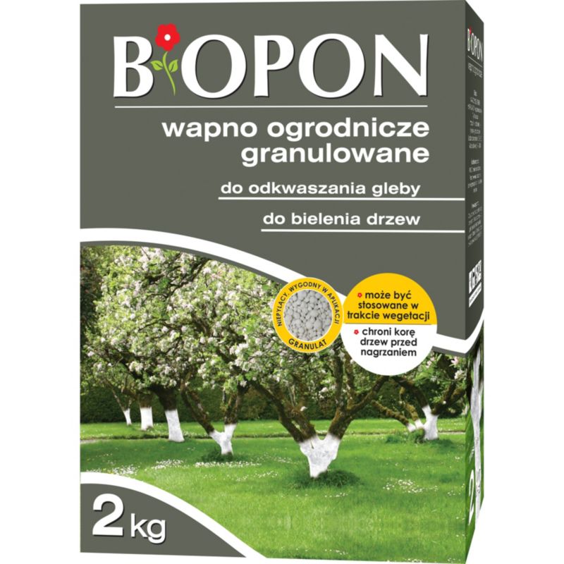 Wapno ogrodnicze Biopon granulat 2 kg