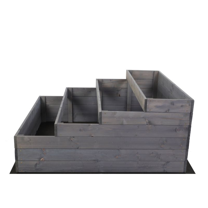 Warzywniak MODO24 54x117x120 cm szara impregnacja szeroki wysoki 1 szt.