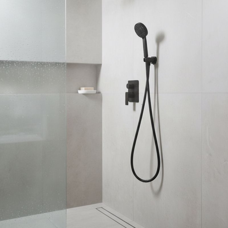Wąż prysznicowy GoodHome PVC 1,75 m czarny