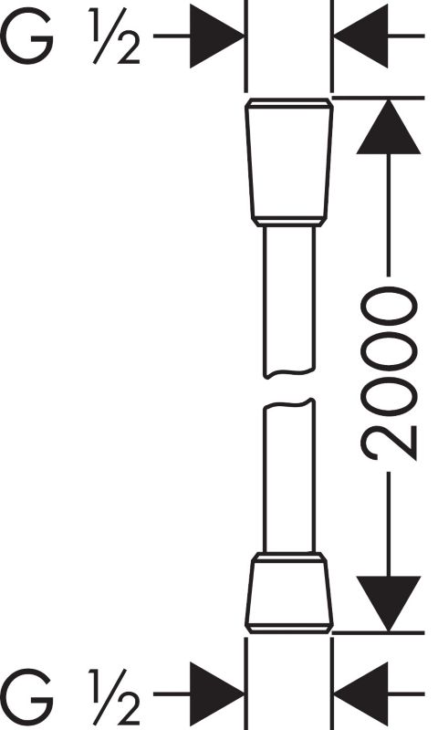 Wąż prysznicowy Hansgrohe Isiflex 200 cm chrom